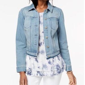 NWT WOMEN'S DENIM JACKET. LIGHT BLUE COLOR. SIZE M